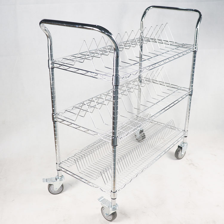 3 tier Reel shelf cart with handle