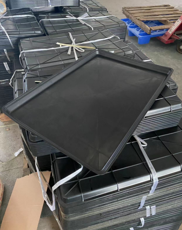 18"x 26" ESD Trays for packing electronic plastic component stackable conductive pcb