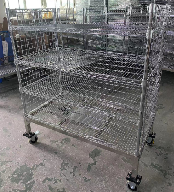 ESD Wire Shelf Cart 