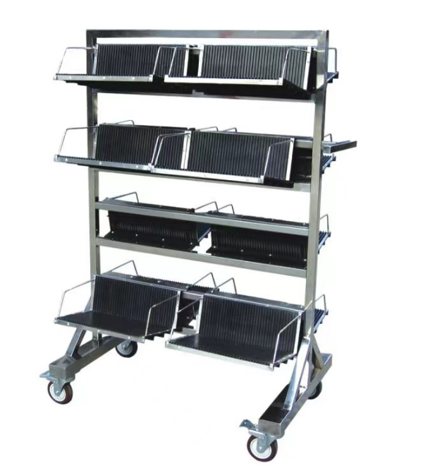 PCB Storage Cart with Hanging Baskets 